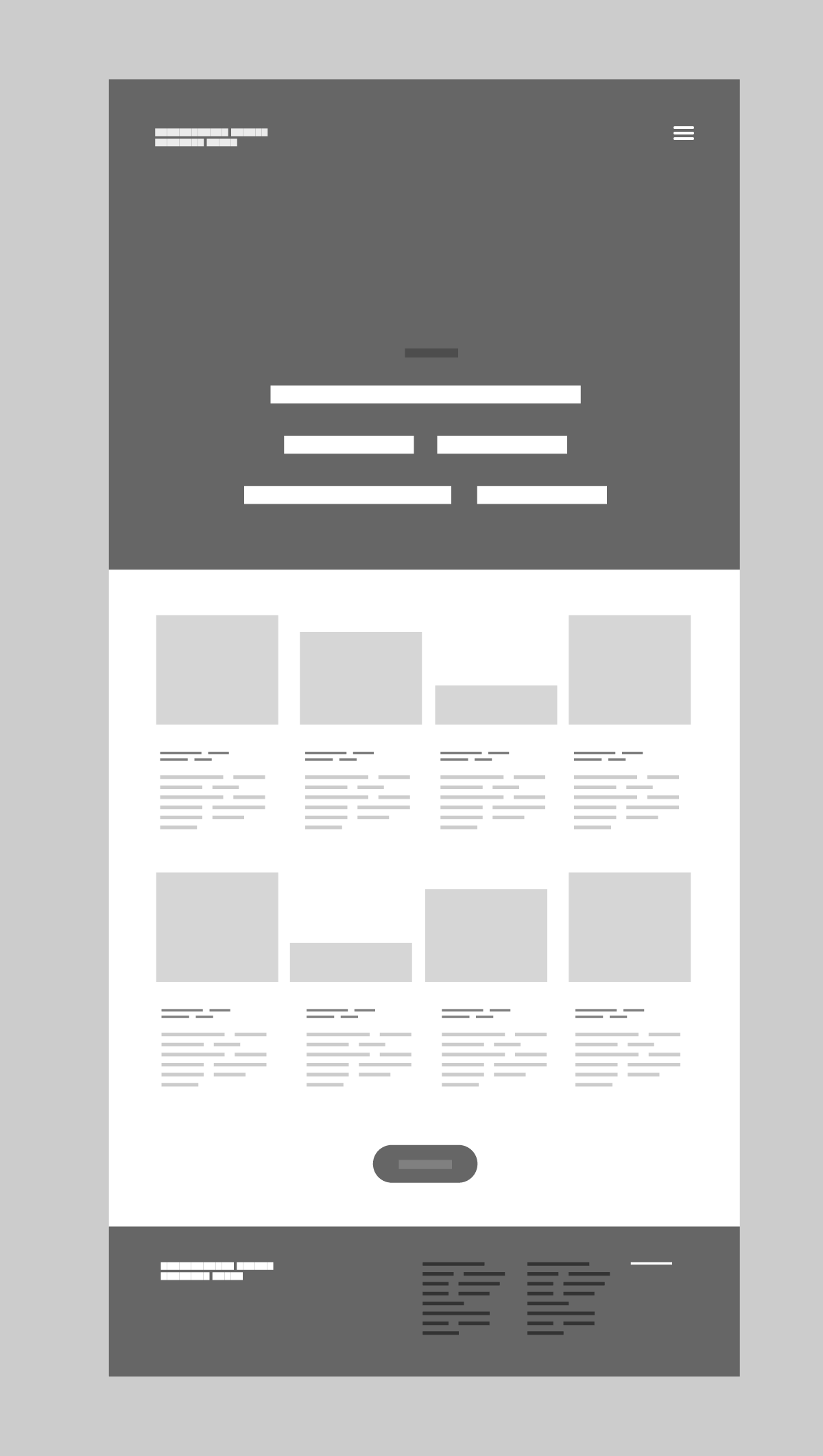 Editorial wireframe