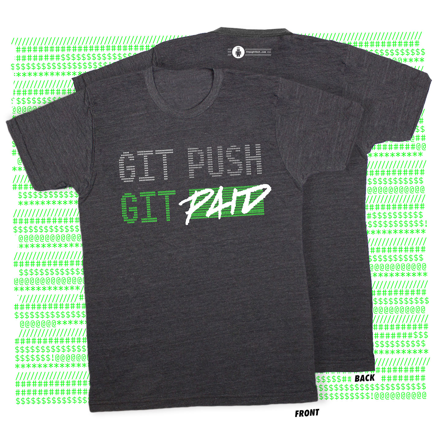 Git push git paid tshirt mockup