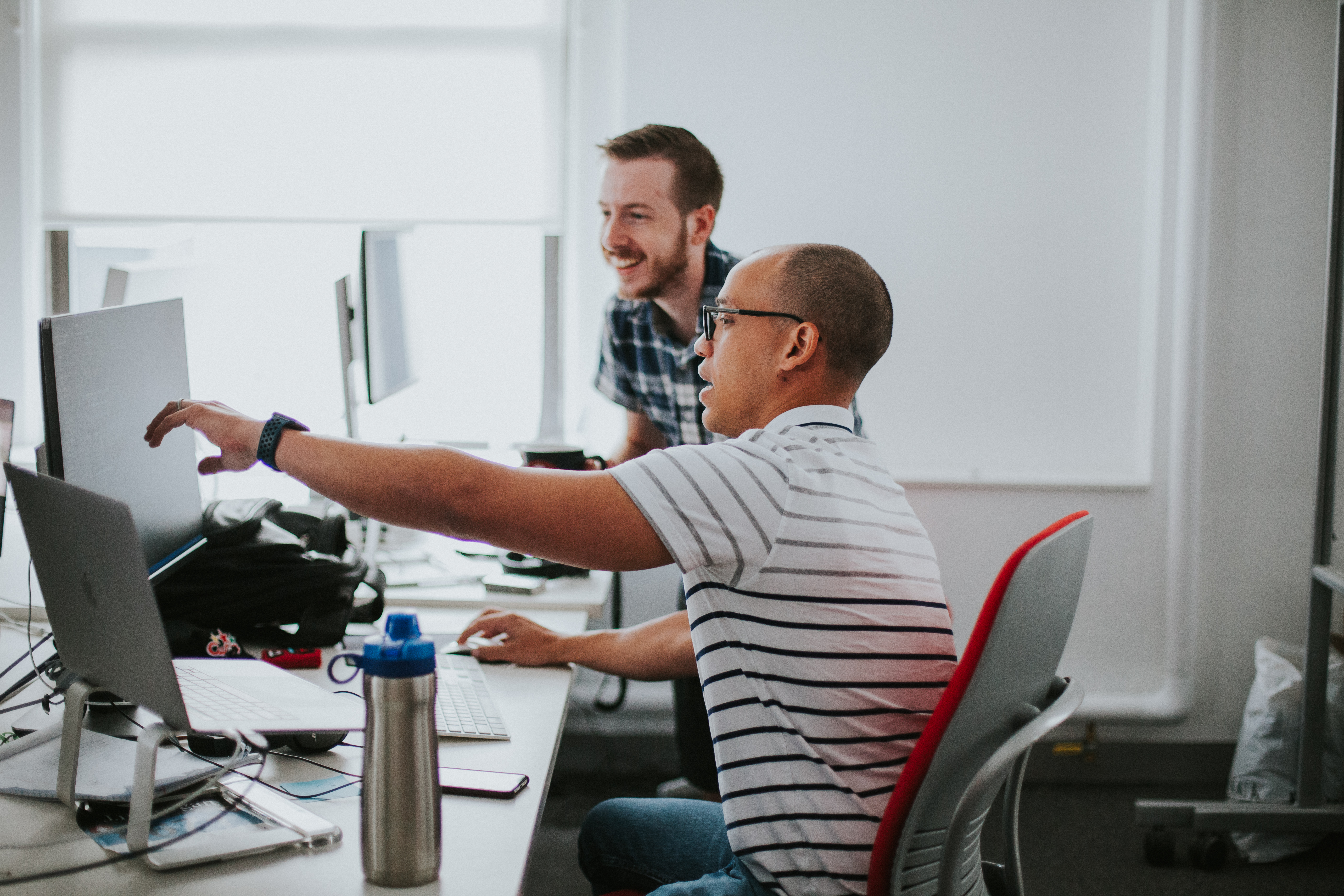 Two developers pair-programming