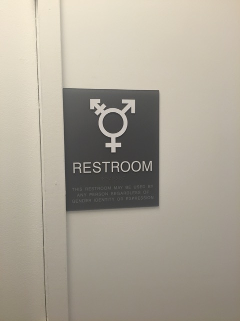 our new ungendered restroom signs!