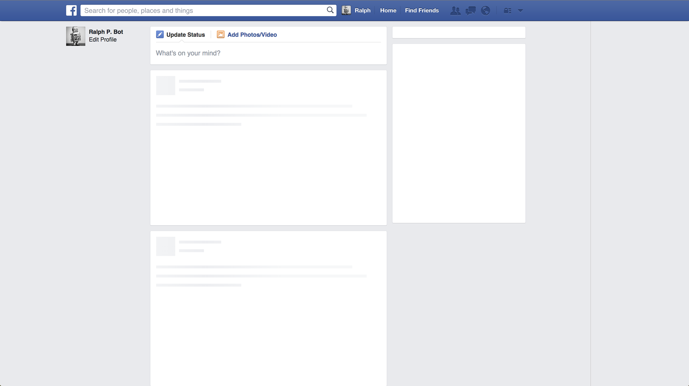 Facebook loading state